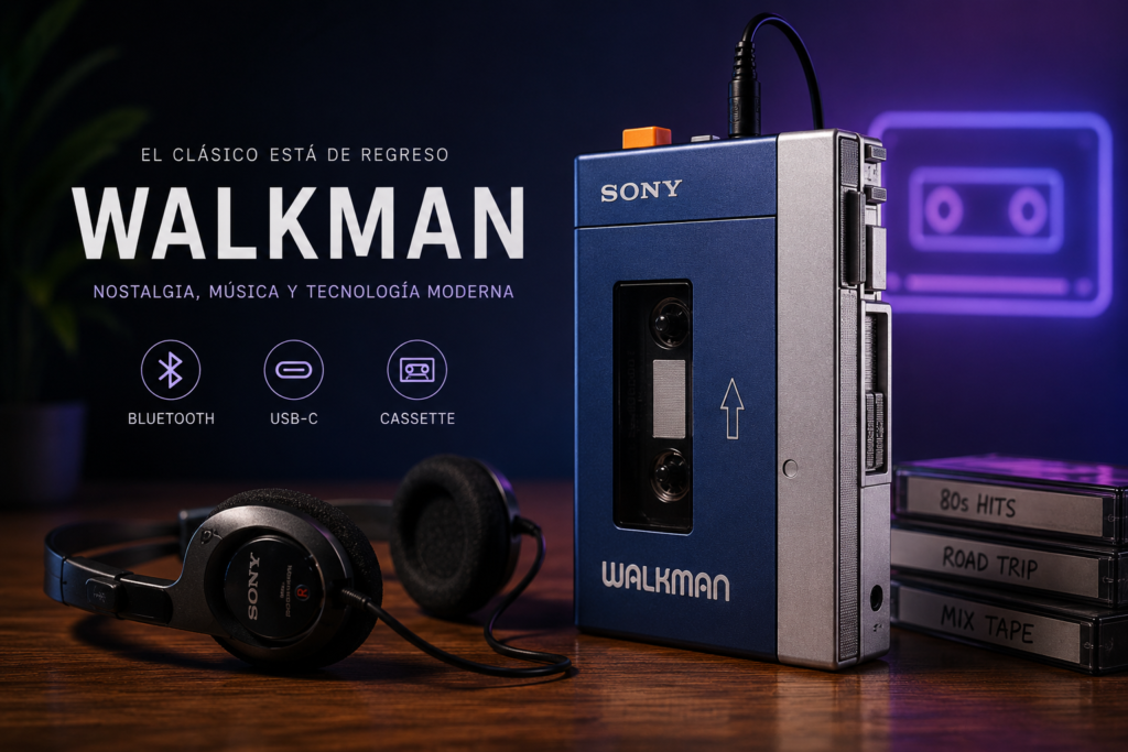 Walkman regresa con tecnología moderna