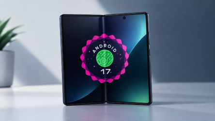 Teléfono plegable con Android 17